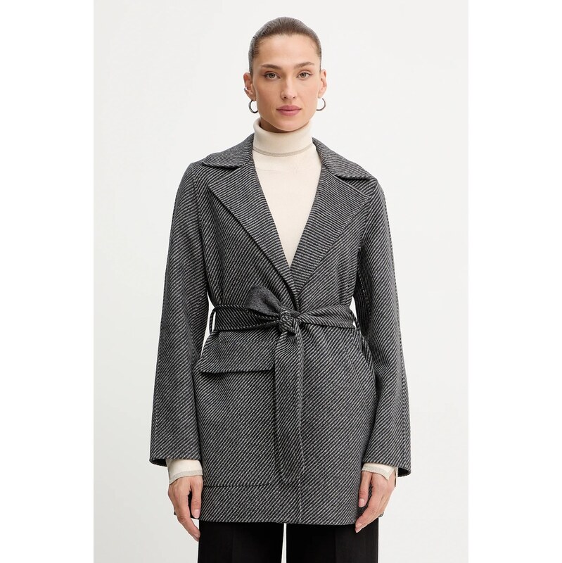 Kabát s prímesou vlny Armani Exchange 65609837