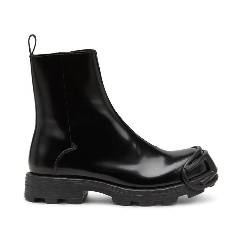 Kožené členkové topánky Diesel D-Hammer Bt Zip D 65619165