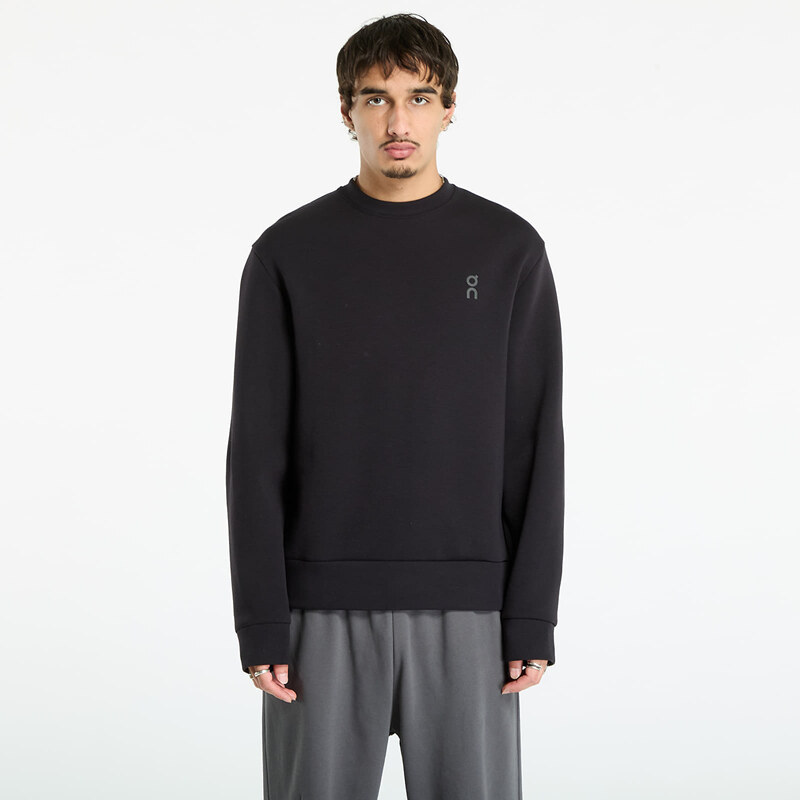 Mikina On Focus Tech Crew Black L 65796854