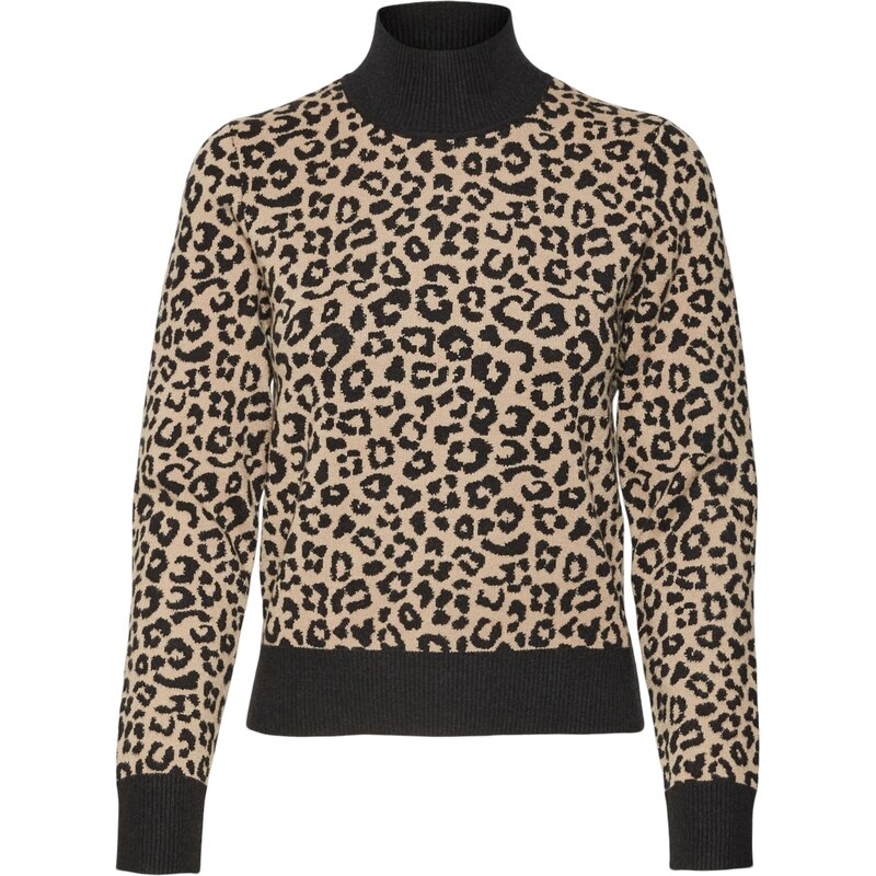 VERO MODA Sveter béžová / čierna 65873900