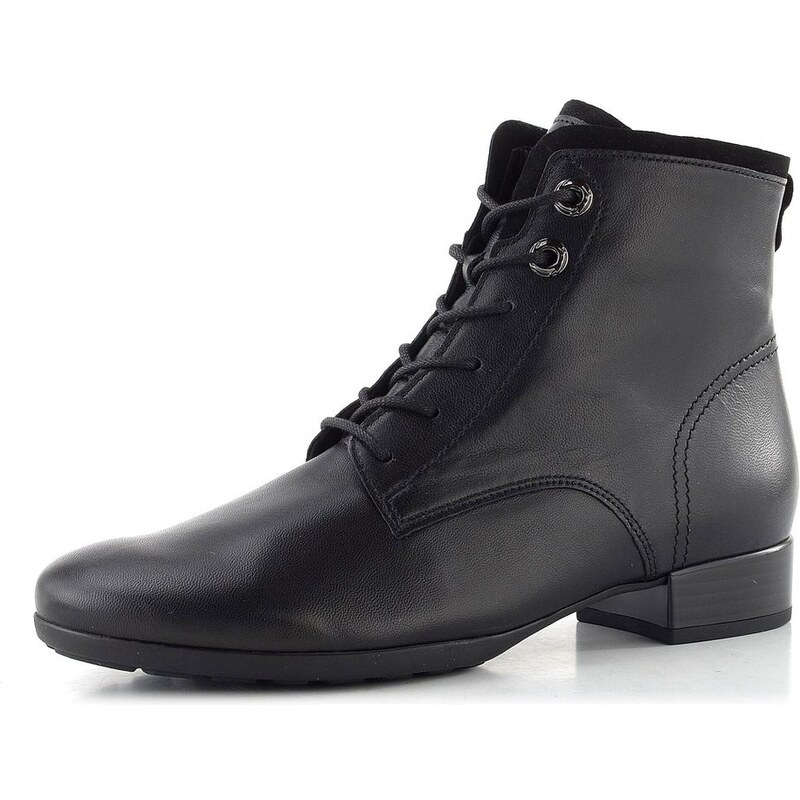 Gabor širší šněrovací kotník černý 72.715.57 65612236