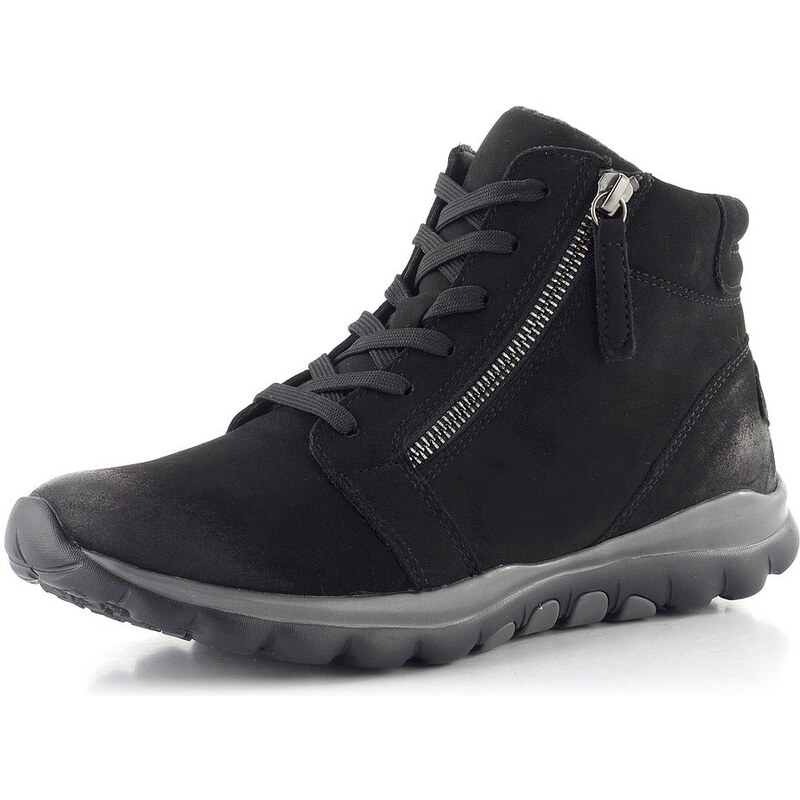 Gabor šněrovací kotník se zipem černý 76.868.47 65612244