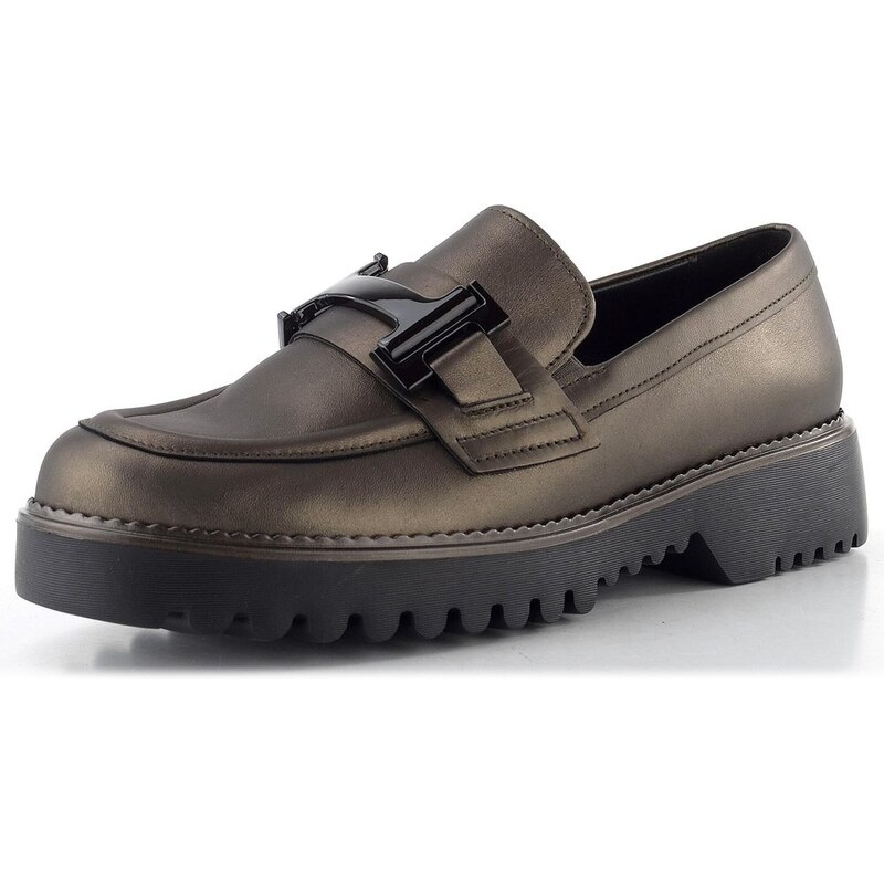 Gabor metalické mokasíny na hrubej podošve smog 72.452.89 65612267