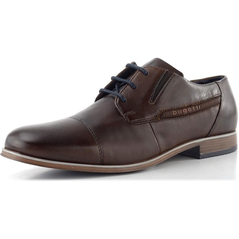 Bugatti hladké poltopánky tmavo hnedé 313-A3S04-3000 65612274