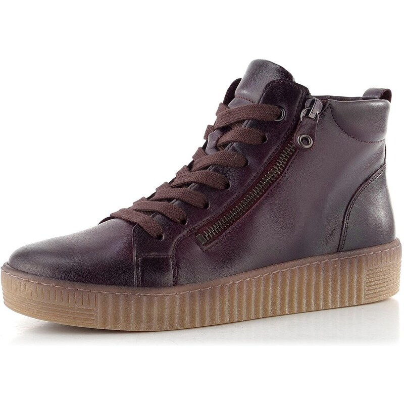 Gabor šněrovací kotník se zipem vínový 73.730.25 65612299