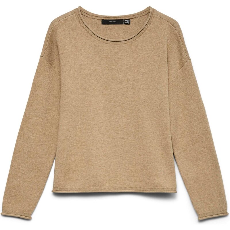 VERO MODA Sveter VMSABA tmavobéžová 65880436