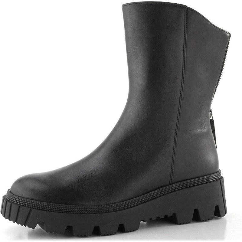 Gabor kotník na hrubé podešvi se zadním zipem černý 71.826.27 65612366