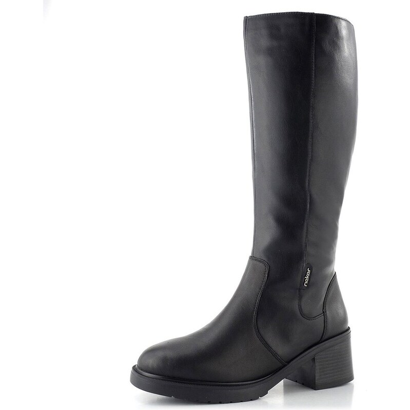 Rieker hladké čierne čižmy Y5254-00 65612373