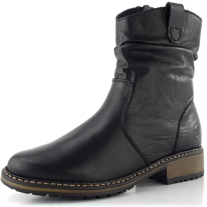 Rieker černý hladký kotník Z6883-00 65612375