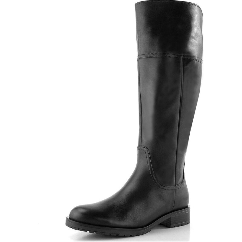 Gabor čierne kožené čižmy XL-Vario 72.029.57 65612380