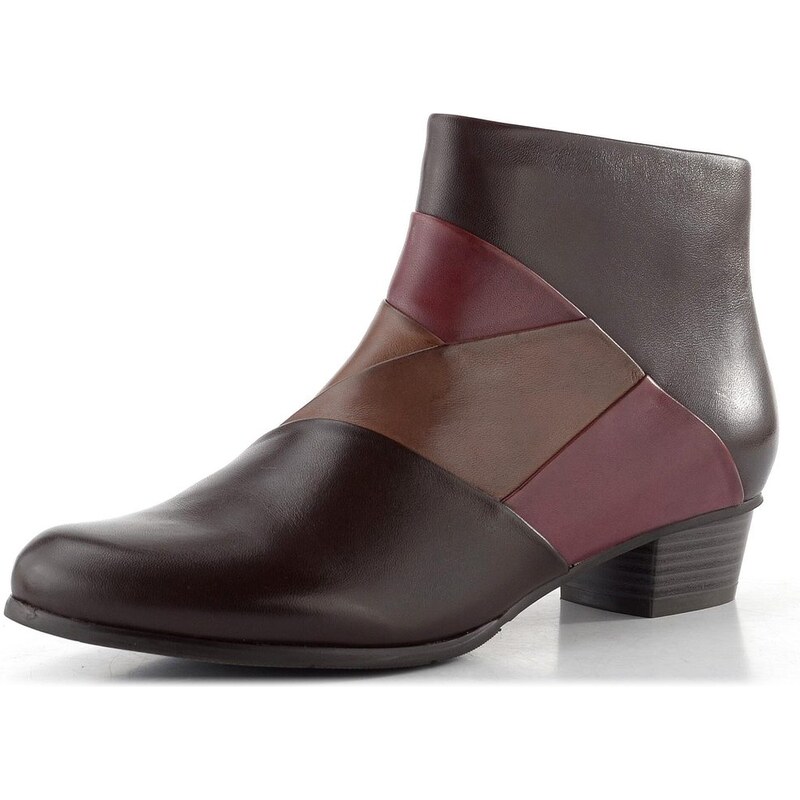 Regarde le Ciel Regarde kotník na podpatku Stefany-396 Sangria/Noce 65612383