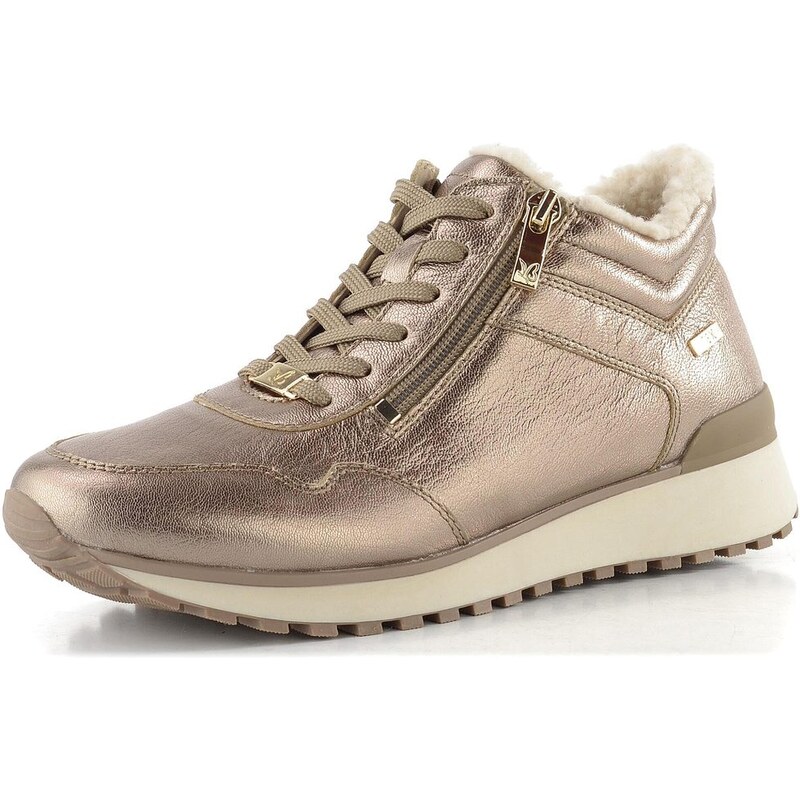 Caprice členkové tenisky s membránou taupe metallic 9-26201-43 65612391