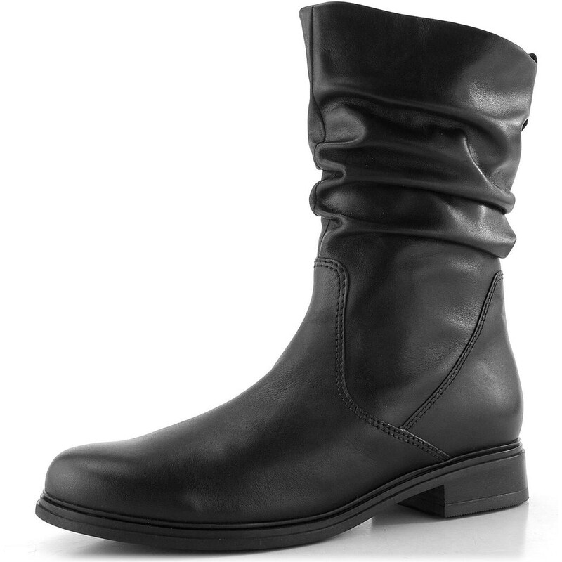 Gabor řasený kotník černý 72.793.57 65612407