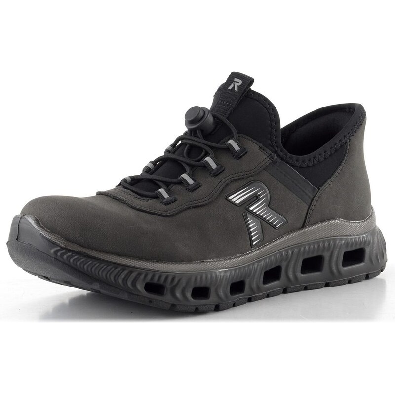 Rieker Sport nazúvacie poltopánky šedo-čierne M6065-45 65612413