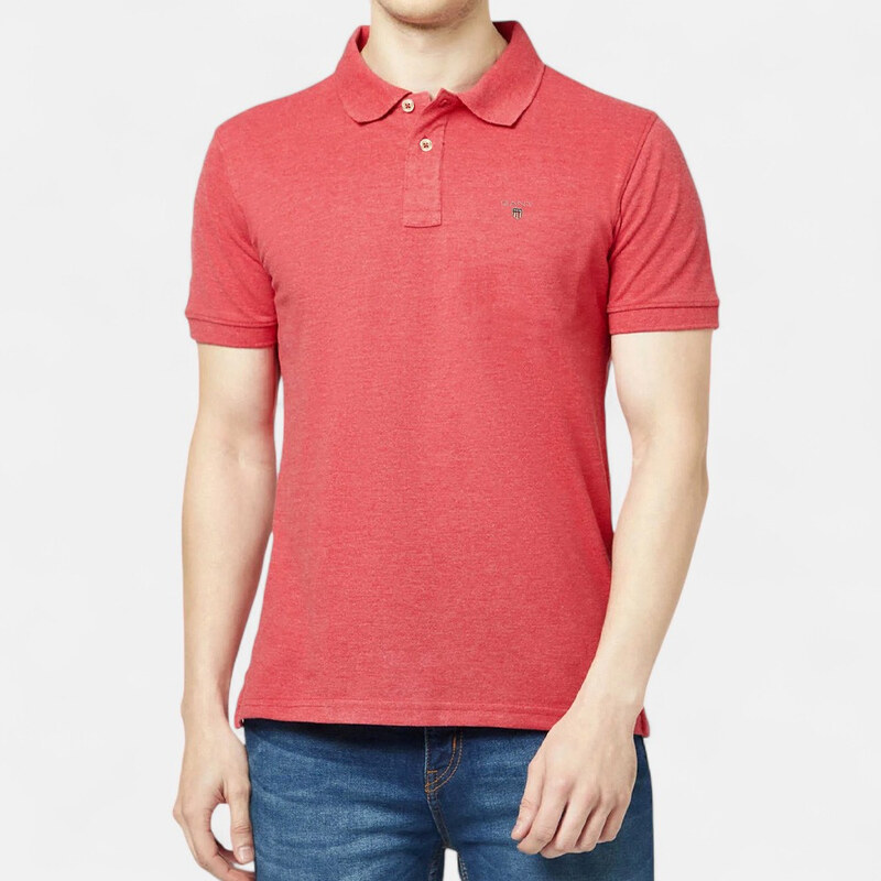 Pánské cihlově červené polo triko Gant 56439 65611697