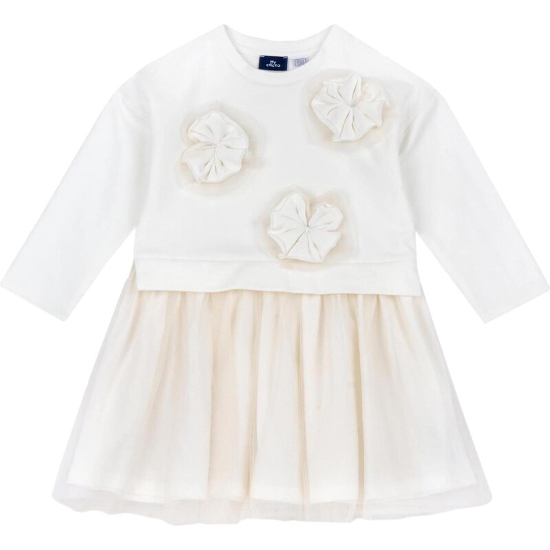 Chicco Šaty šampanské / biela 65882536