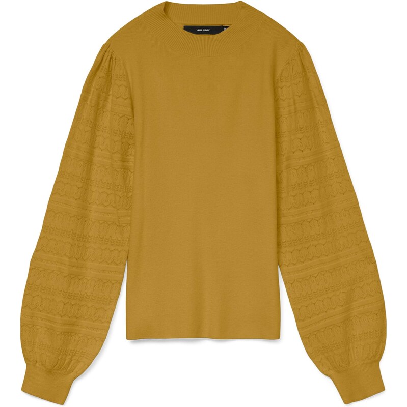 VERO MODA Sveter VMNEWLIMONE zlatá žltá 65883176