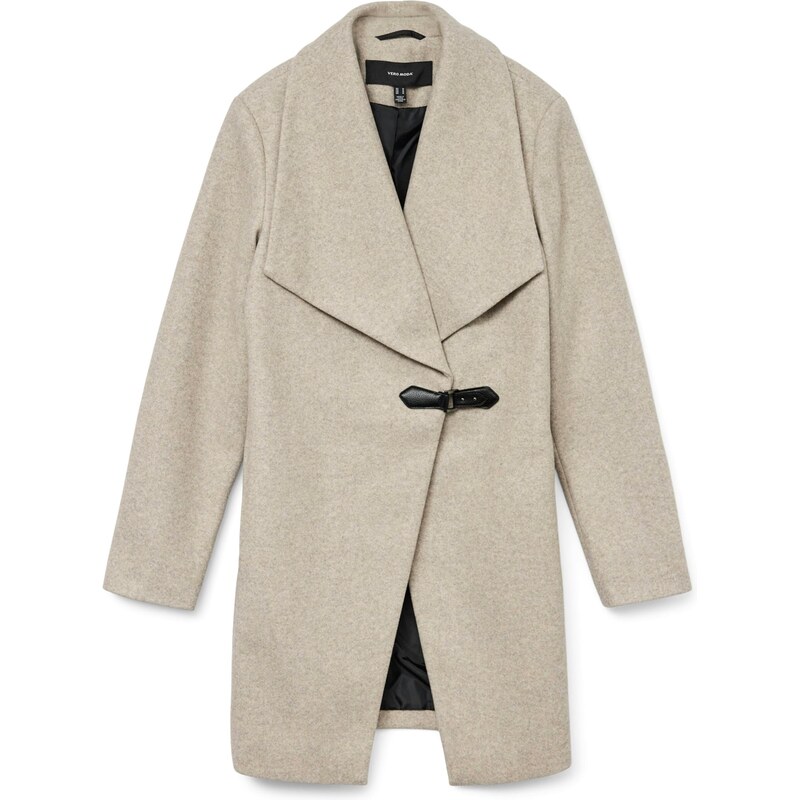 VERO MODA Prechodný kabát POP NATTIE nebielená / čierna 65905639