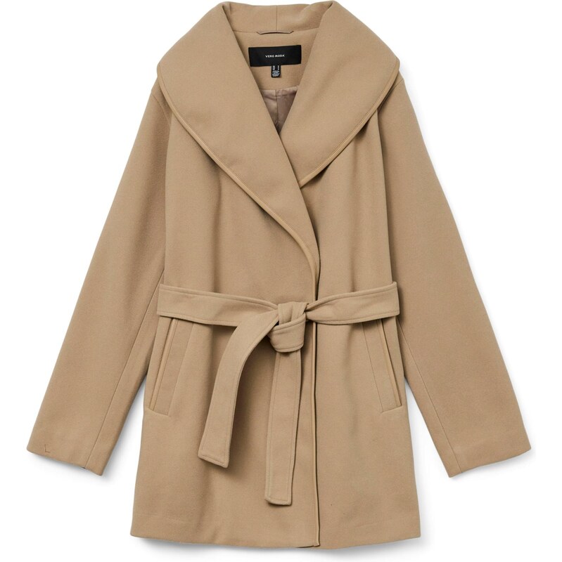 VERO MODA Prechodný kabát tmavobéžová 65979800