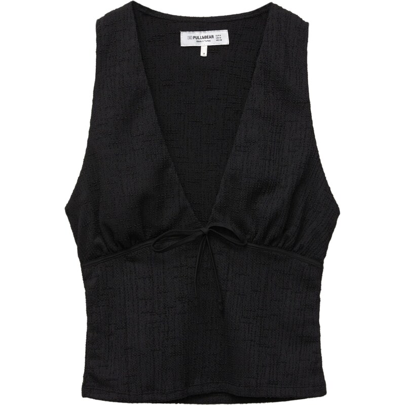 Pull&Bear Top čierna 65886502