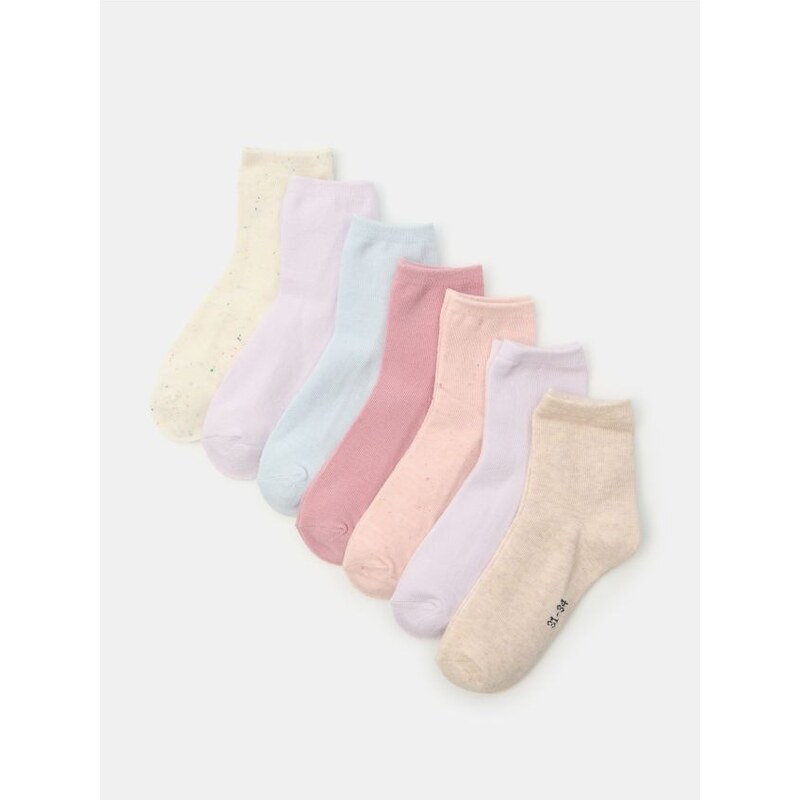 Sinsay - Súprava 7 párov ponožiek - viacfarebná 65752067