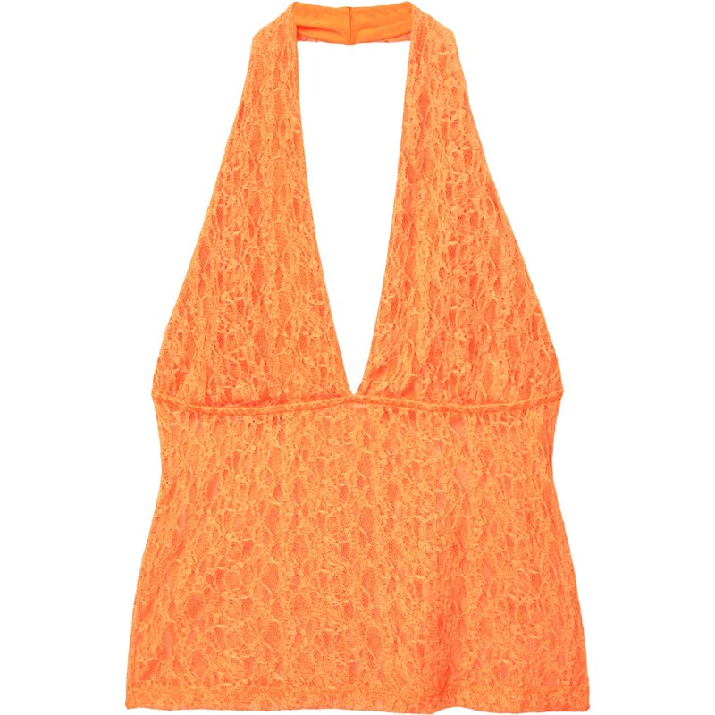 Pull&Bear Top tmavooranžová 65886590