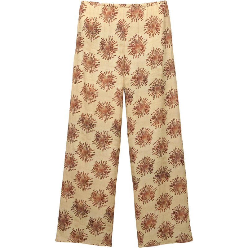 Pull&Bear Nohavice hnedá / svetložltá 65886882