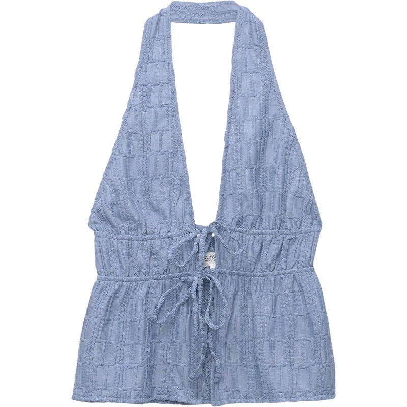 Pull&Bear Top modrosivá 65886954