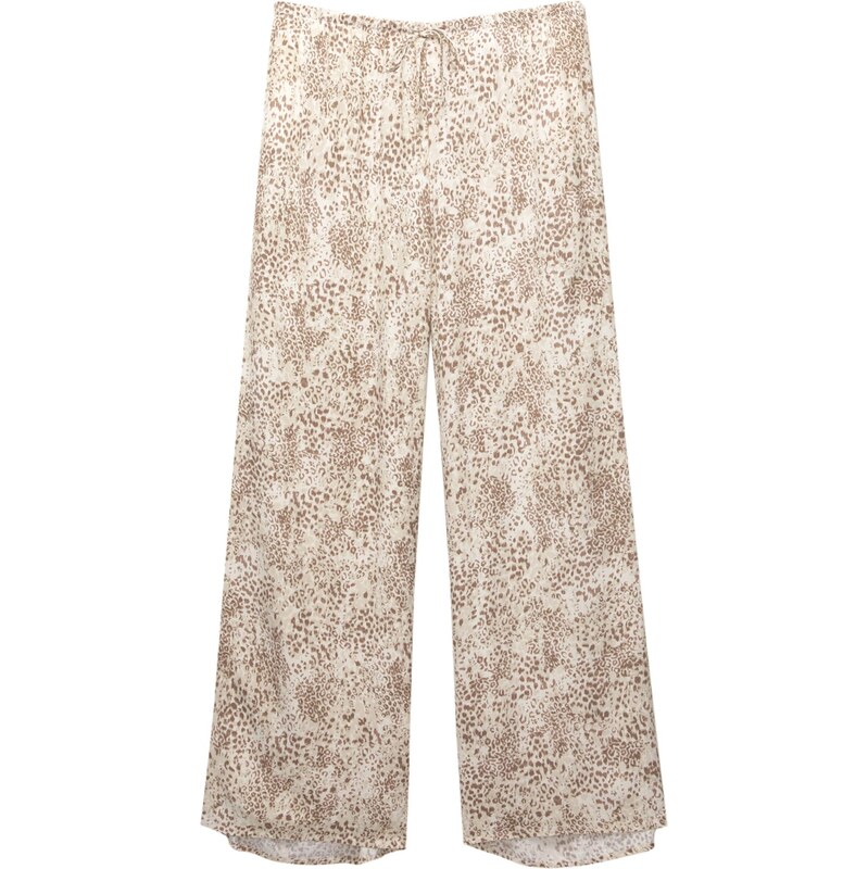 Pull&Bear Nohavice béžová / hnedá / biela 65886918