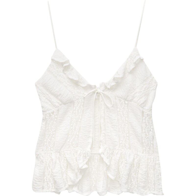 Pull&Bear Top nebielená 65888207