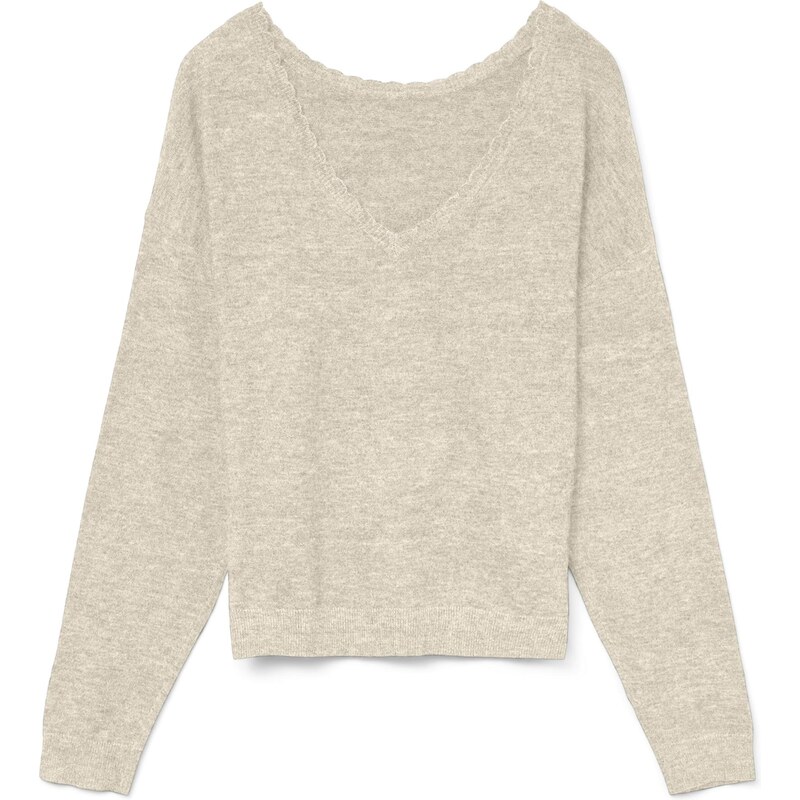VERO MODA Sveter VMMarina biela melírovaná 65889536