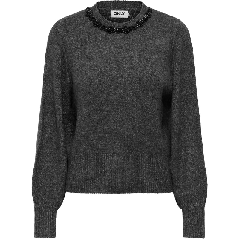 ONLY Sveter ONLElsa sivá melírovaná 65890945