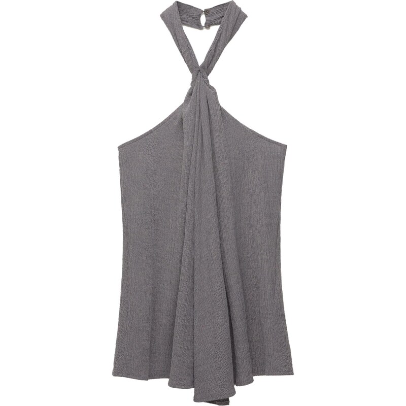 Pull&Bear Top tmavosivá 65891291