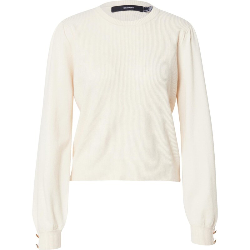 VERO MODA Sveter VMHOLLYKARIS krémová 65891343