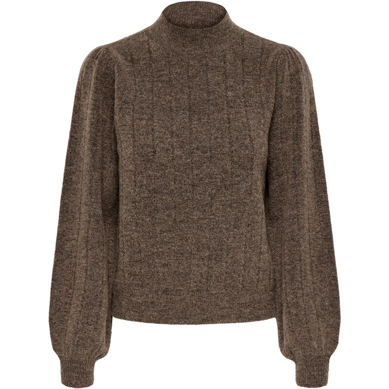 ONLY Sveter ONLFIRENZE hnedá melírovaná 65891448