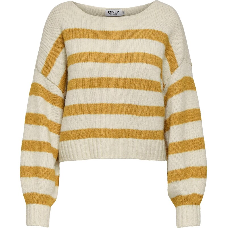 ONLY Sveter ONLAYA nebielená / sépiová 65892027