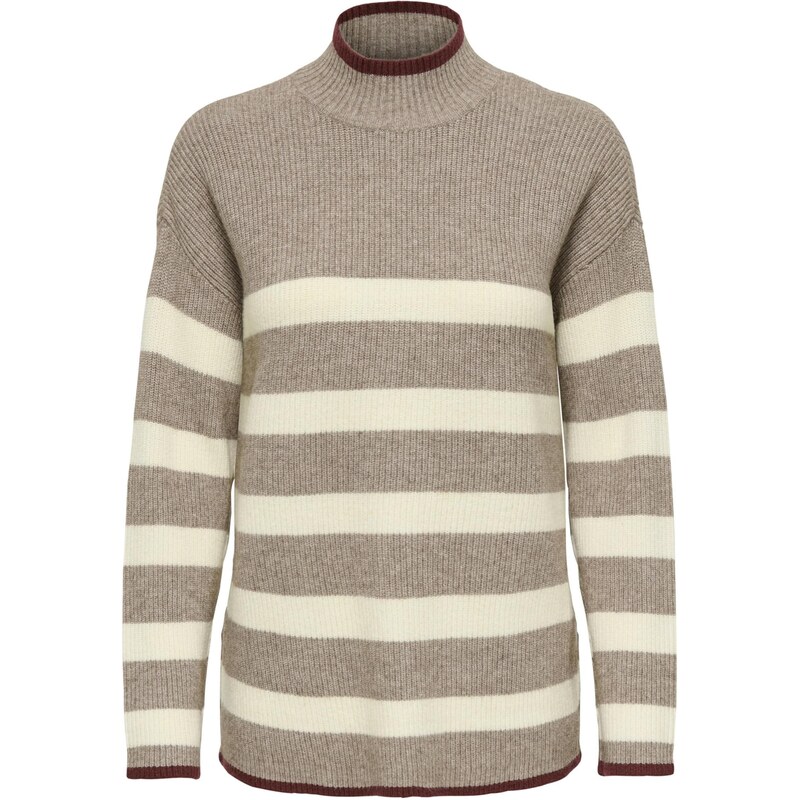 ONLY Sveter ONLKATIA béžová / hnedá / svetlohnedá 65892260