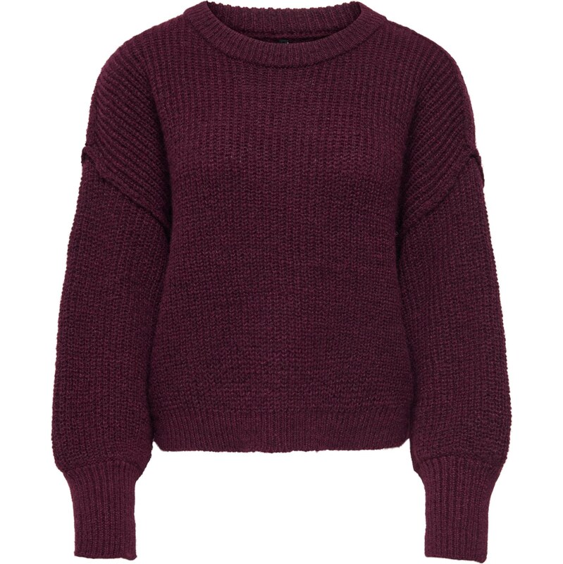 ONLY Sveter ONLMALLY vínovo červená 65892866