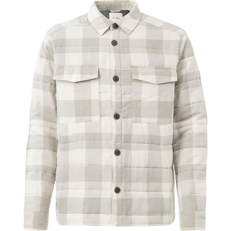 Only & Sons Prechodná bunda ONSGudmund sivá / šedobiela 65861839
