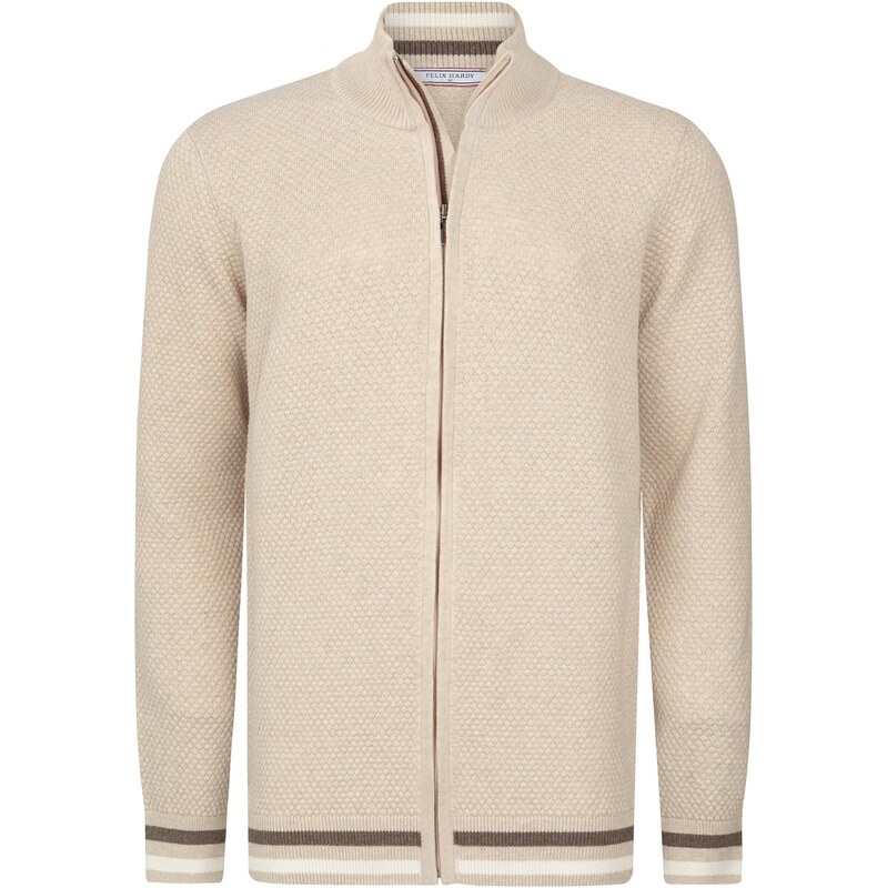 Felix Hardy Kardigán béžová / čierna / biela 65664452