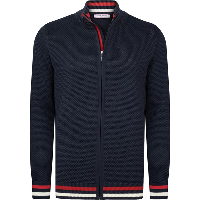 Felix Hardy Kardigán námornícka modrá / červená / biela 65664455
