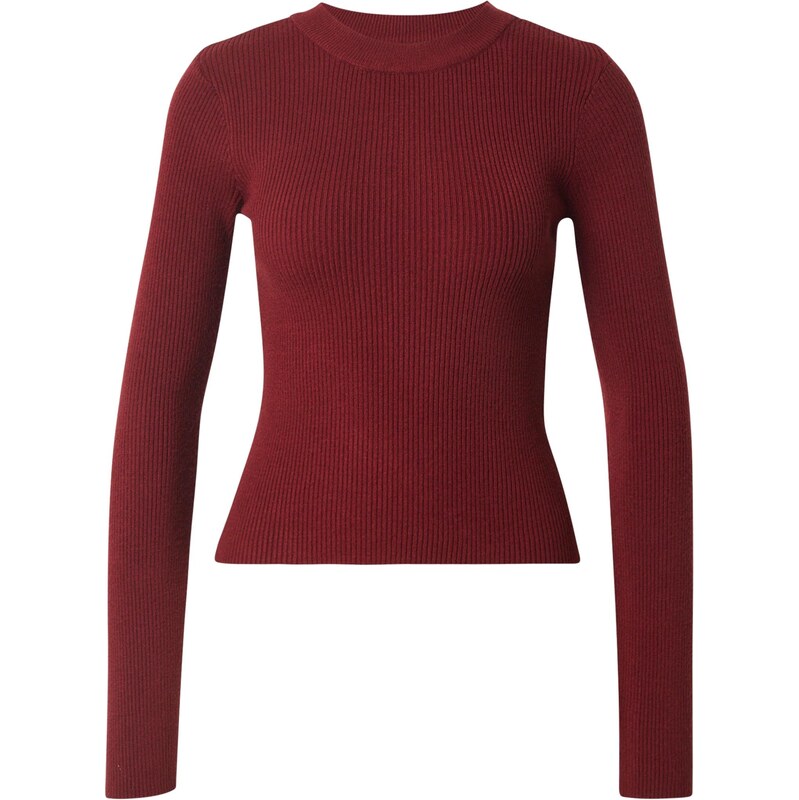 PIECES Sveter vínovo červená 65893931