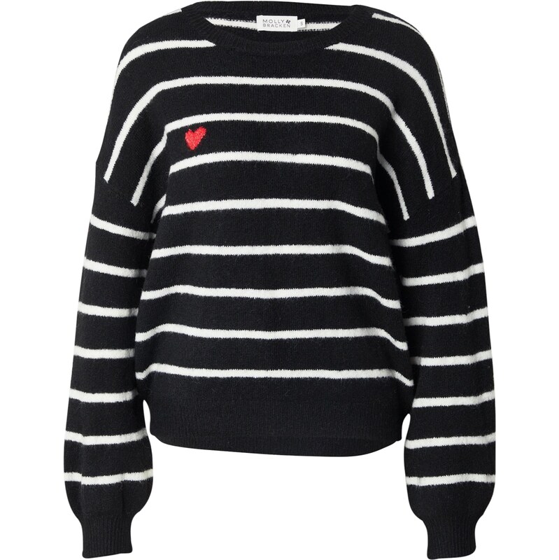 Molly BRACKEN Sveter červená / čierna / biela 66009507