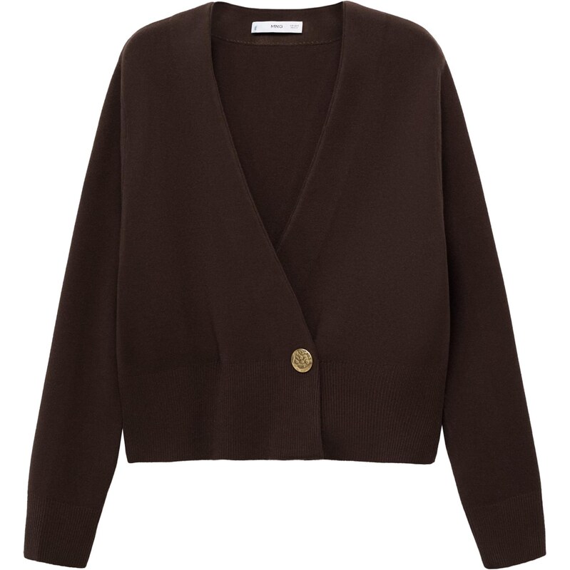 MANGO Kardigán ANITA čokoládová 65894052