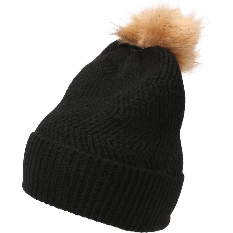 VERO MODA Čiapky VMGRACE farba ťavej srsti / čierna 65894772