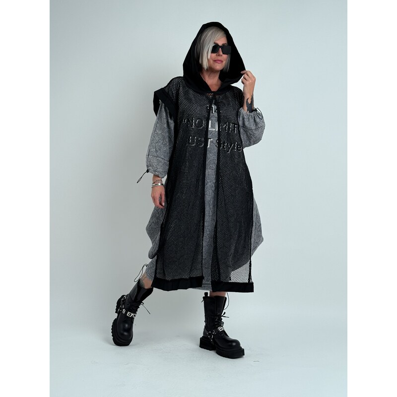 H4 Šedé šaty 2v1 CORNELIA 651 65613682