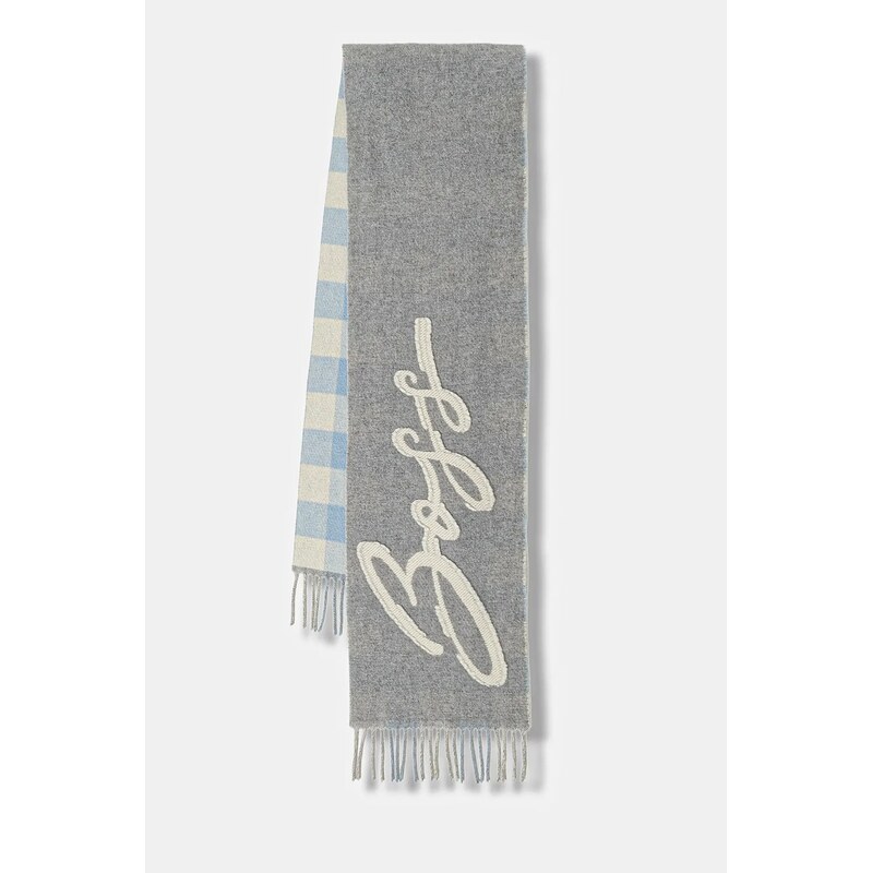 Šál s prímesou vlny BOSS Cecy_28*196 65613708