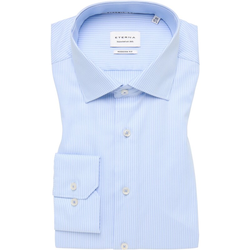 Pánska modrá Dynamic Cotton herringbone košeľa ETERNA modern fit 65614448