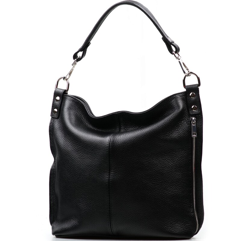 Blaire Kožená kabelka Margareta čierna 65614927
