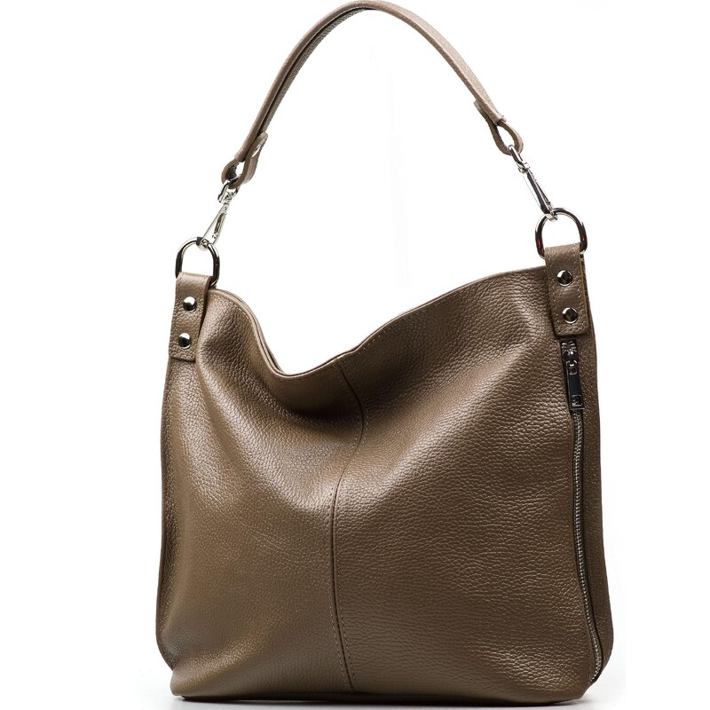 Blaire Kožená kabelka Margareta fango 65614928